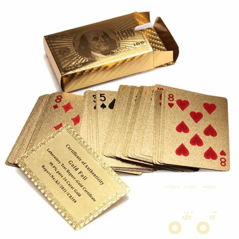 Frendorf | 24K Vergoldete Spielkarte mit Holzbox