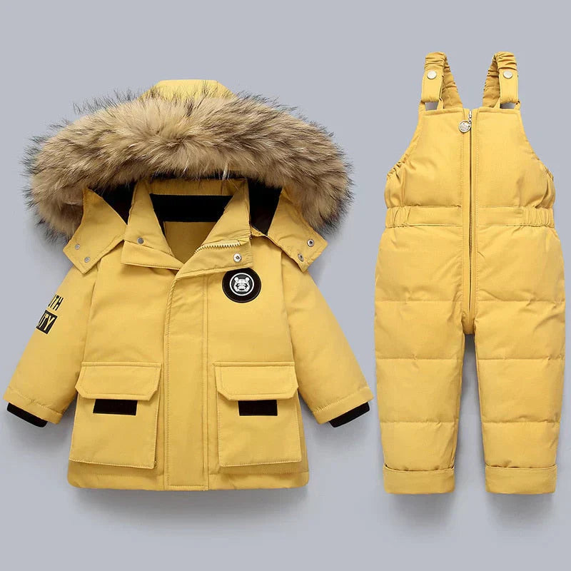 Frendorf | Winter-Set für Kinder mit gefütterter Jacke und Latzhose – Emilie