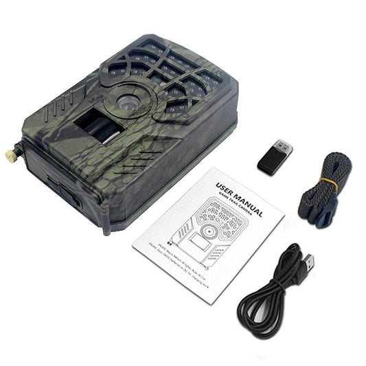 720P 5MP Trail- & Wildkamera - Bewegungsmelder Jagd- & Wildbeobachtung mit 46 LEDs Nachtsicht, IP54 Wasserdicht für den Außeneinsatz