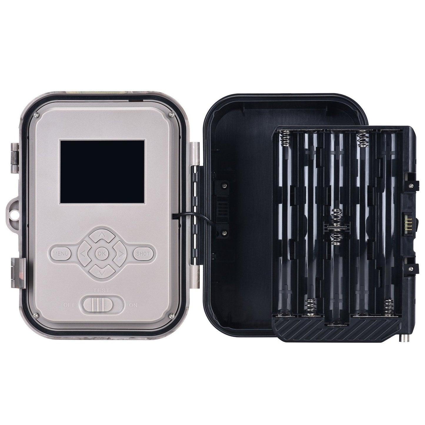 4K 36MP Dual-Lens-Wildkamera mit 2,4 TFT-Bildschirm, bewegungsaktiviert, keine Glühen Nachtsicht, für Wildtiere und Farm-Sicherheit