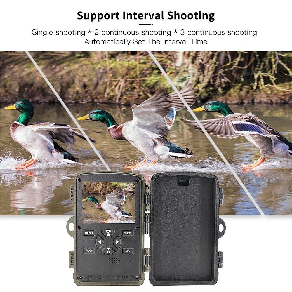 4K 32MP WiFi-Wildkamera mit Nachtsicht, IP66 wasserdicht, 105° Weitwinkel - Perfekt für die Überwachung von Wildtieren im Freien & Jagd