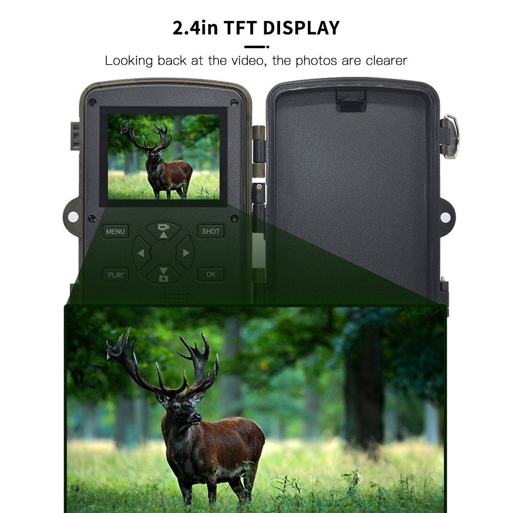 4K 32MP WiFi-Wildkamera mit Nachtsicht, IP66 wasserdicht, 105° Weitwinkel - Perfekt für die Überwachung von Wildtieren im Freien & Jagd