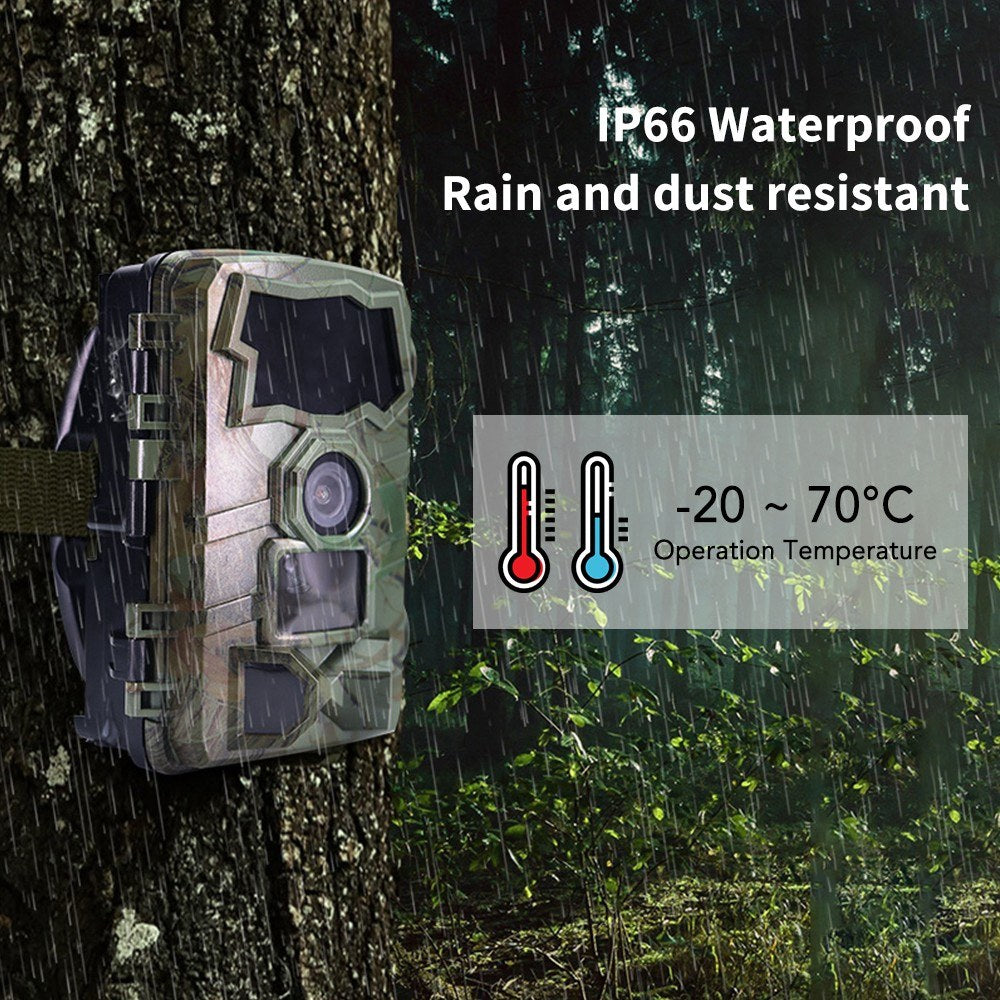 4K 32MP WiFi-Wildkamera mit Nachtsicht, IP66 wasserdicht, 105° Weitwinkel - Perfekt für die Überwachung von Wildtieren im Freien & Jagd