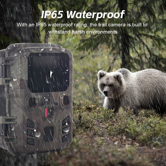 24MP 1080P Mini-Infrarot-Sp trailkamera - Bewegungsaktiviert, Nachtsicht, 0,3S Auslöser, Wasserdichtes Jagen