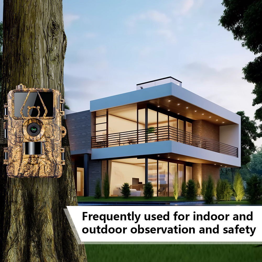 8K Trail Cam 60MP Fotos | Nachtsicht Bewegungsmelder | Wasserfeste Wildkamera für Jagd & Haussicherheit | 4G EU-Version mit SIM & Antenne
