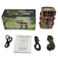 8K Trail Cam 60MP Fotos | Nachtsicht Bewegungsmelder | Wasserfeste Wildkamera für Jagd & Haussicherheit | 4G EU-Version mit SIM & Antenne