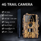 8K Trail Cam 60MP Fotos | Nachtsicht Bewegungsmelder | Wasserfeste Wildkamera für Jagd & Haussicherheit | 4G EU-Version mit SIM & Antenne