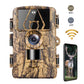 8K Trail Cam 60MP Fotos | Nachtsicht Bewegungsmelder | Wasserfeste Wildkamera für Jagd & Haussicherheit | 4G EU-Version mit SIM & Antenne