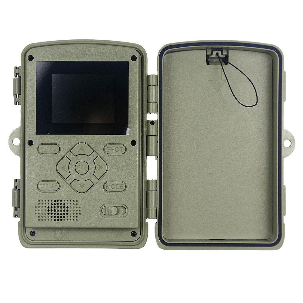 4K 48MP Jagdkamera mit 2.0 LCD, 46 LED Infrarot Nachtsicht, 0.3-0.6s Auslöser, 120° PIR Sensor