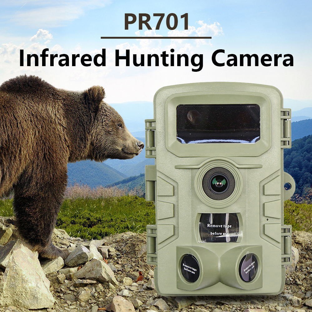 4K 48MP Jagdkamera mit 2.0 LCD, 46 LED Infrarot Nachtsicht, 0.3-0.6s Auslöser, 120° PIR Sensor