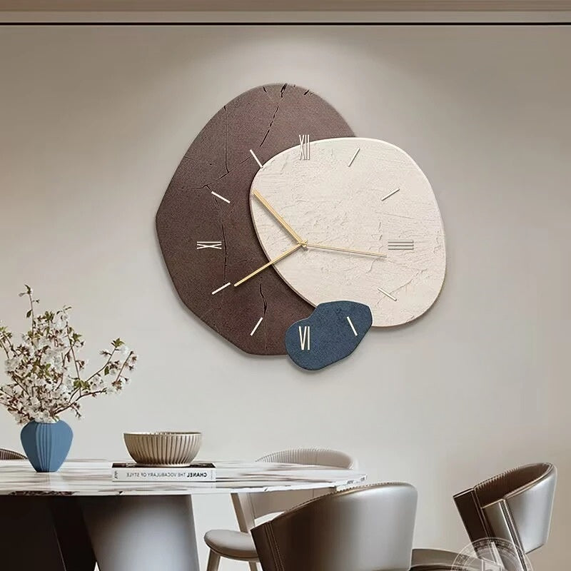 Frendorf | Moderne Wanduhren für Wohnzimmer – Elegante und Ästhetische Uhr mit Leise Funktion