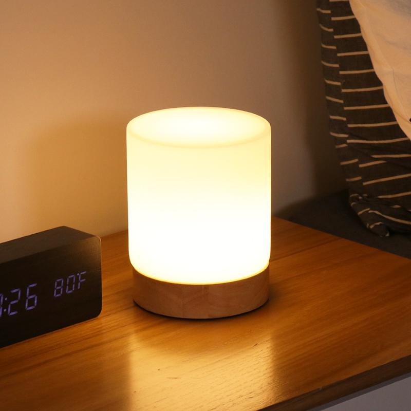 Frendorf | Minimalistische Tischlampe mit Touch-Funktion und 360° Beleuchtung