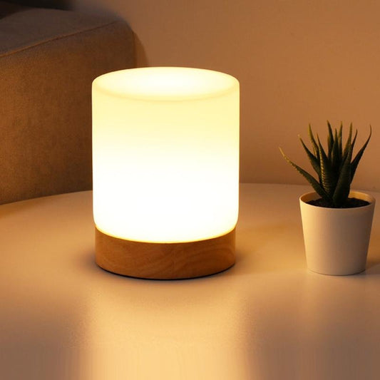 Frendorf | Minimalistische Tischlampe mit Touch-Funktion und 360° Beleuchtung