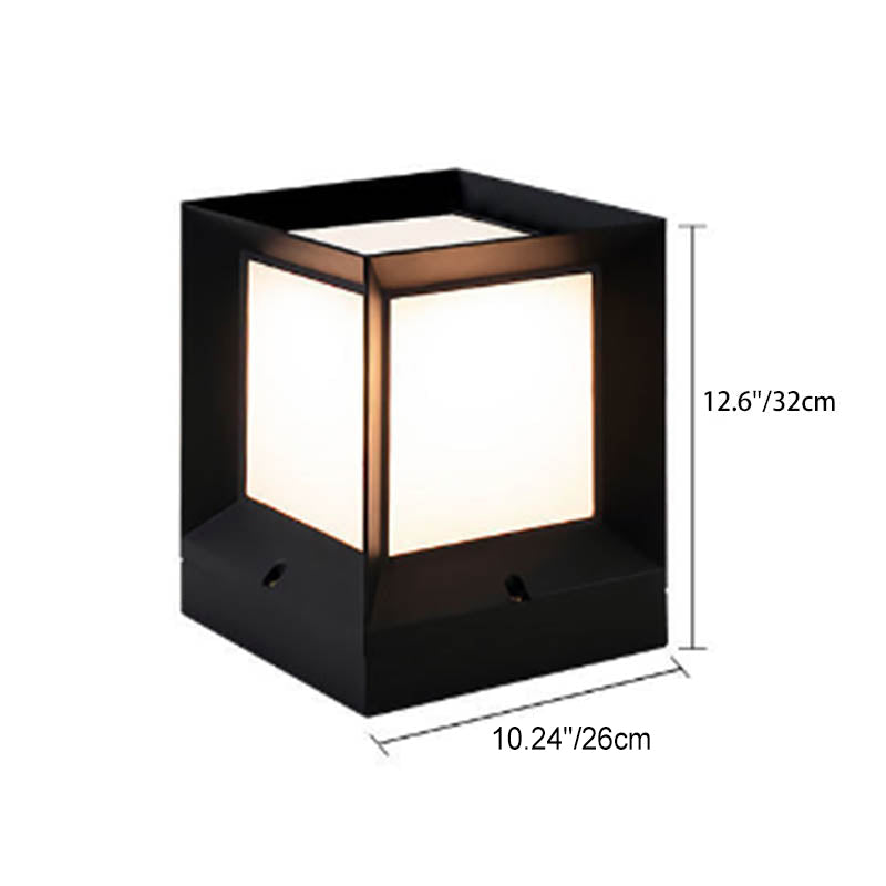 Frendorf | LumeEdge LED Solarleuchte | Quadratisches Design | Wasserdicht | Außenbeleuchtung für Rasen & Zaun | Verschiedene Größen