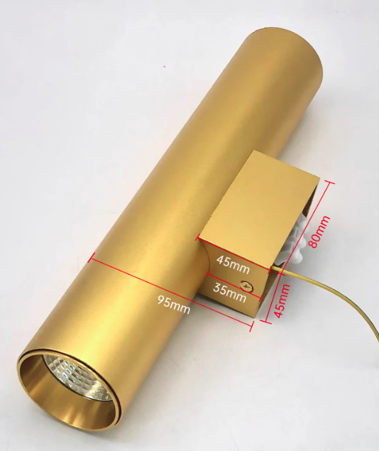 Frendorf | LightVibe Aluminium Wandleuchte Zylinder | 2-flammig | Modernes Design | Innen & Außen