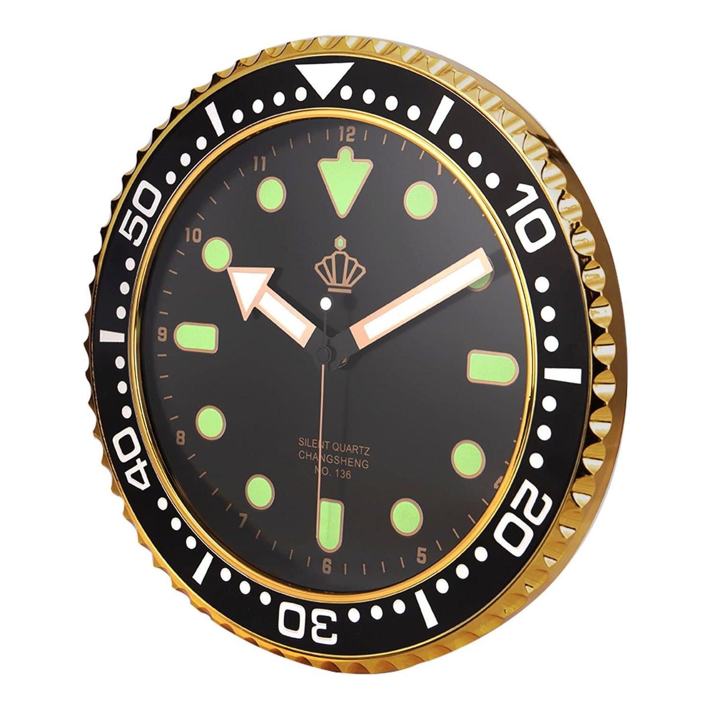 Stille Leuchtende Wanduhr
