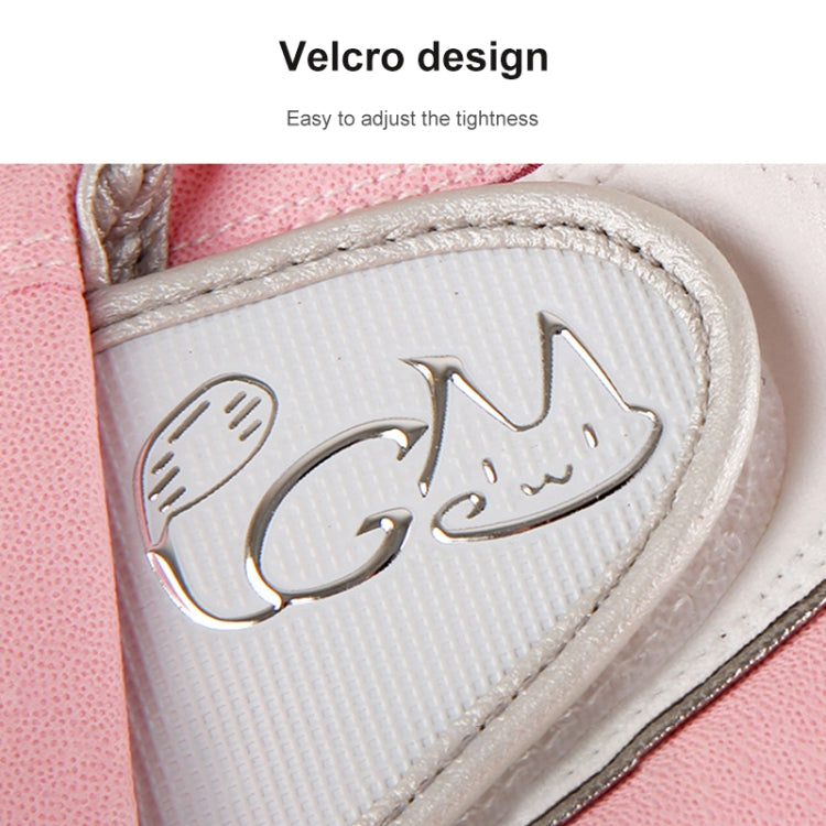 Frendorf | PGM Ein Paar Golf Rutschfeste PU Lederhandschuhe für Frauen (Farbe:Pink Größe:21)