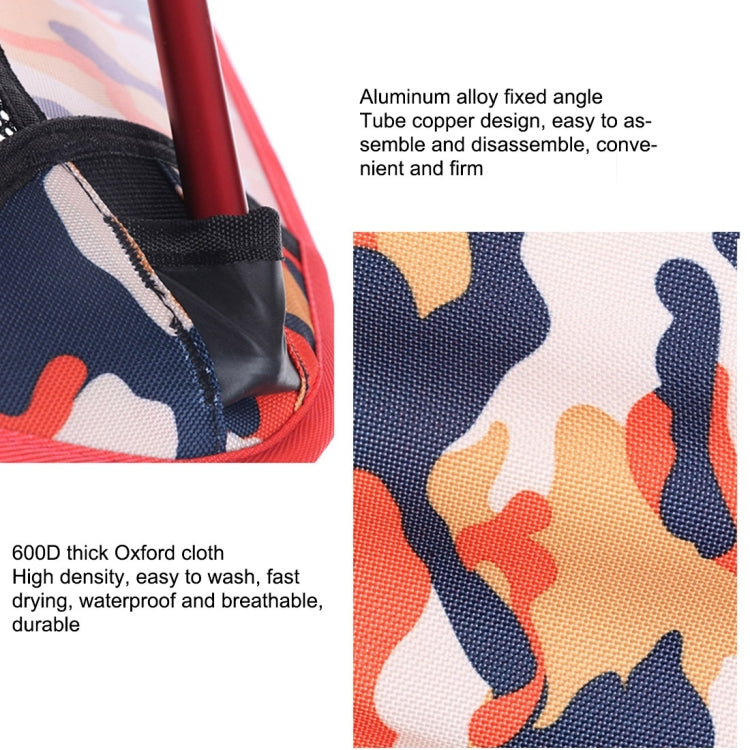 Frendorf | Outdoor Camouflage Tragbarer Klapp Campingstuhl Leichter Angel Strandstuhl Luftfahrt Aluminiumlegierung Rückenlehne Liegesessel