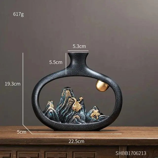 Frendorf | SereniGlow - Elegante Vase für eine ruhige Wohnraumgestaltung