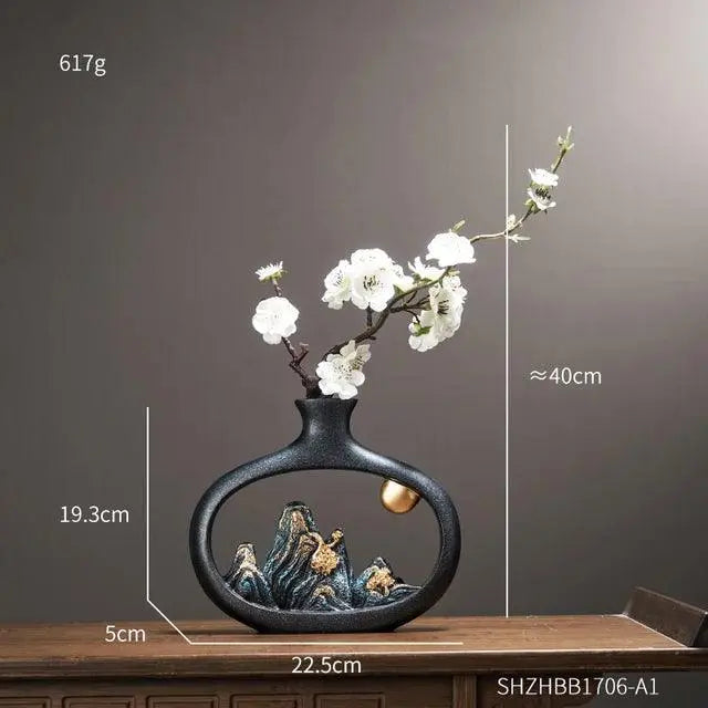 Frendorf | SereniGlow - Elegante Vase für eine ruhige Wohnraumgestaltung