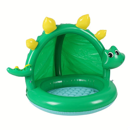 Frendorf | Aufblasbare Dinosaurierpool für Babys – Mit Sonnenschutz & Verspielt Design