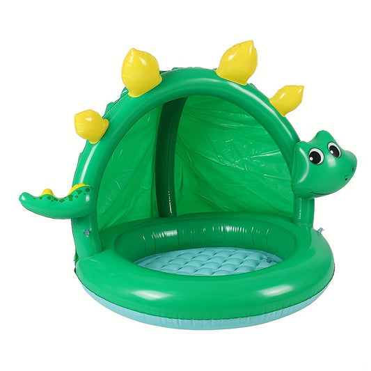 Frendorf | Aufblasbare Dinosaurierpool für Babys – Mit Sonnenschutz & Verspielt Design