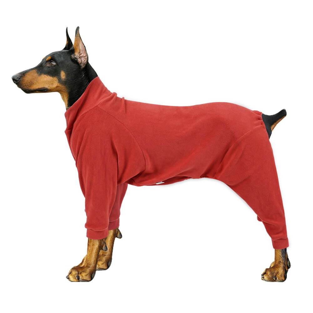 Gemütliche Fleece-Hundepyjamas - Perfekte Nachtwäsche für große Hunde