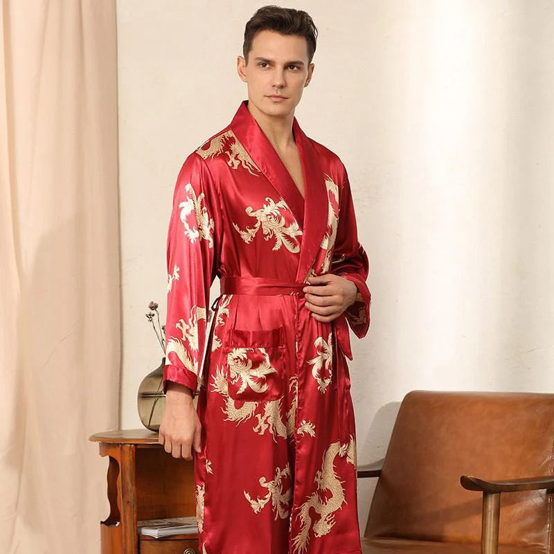 Frendorf | SilhouetteLuxe Elegantes Seidenkleid für Herren | Luxuriös & Atmungsaktiv | Perfekt für besondere Anlässe