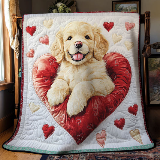 Valentinstag Hund Quilt