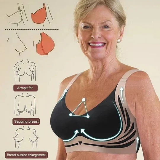 Frendorf | CurvaFit Super Sammlungs-BH | Drahtloser Push-up BH | Keine hängenden Brüste mehr