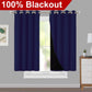 Klassische Blackout-Vorhänge mit Ösen – Thermisch isolierter, nicht bleichbarer Stoff für Wohnzimmer, Schlafzimmer, Küche, stilvolle Wohnkultur