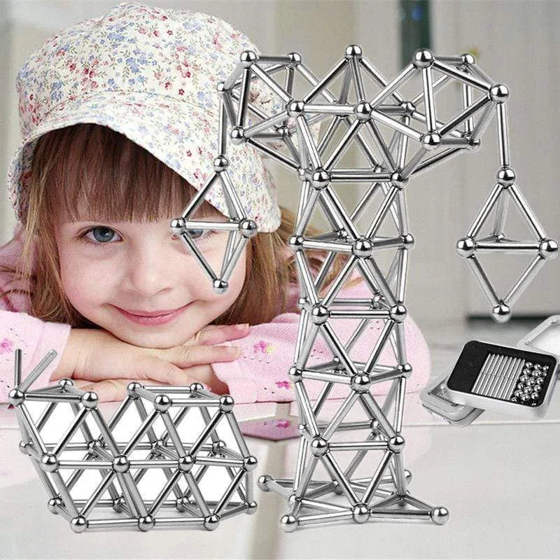 Frendorf | Magnetisches Bauspielzeug-Set mit Stäben und Bällen