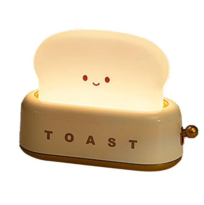 Frendorf | GlowToast LED Nachtlicht | Dimmbare Toastbrot Lampe | Kabelloses Stimmungslicht | Perfekt für Kinderzimmer & Schlafzimmer