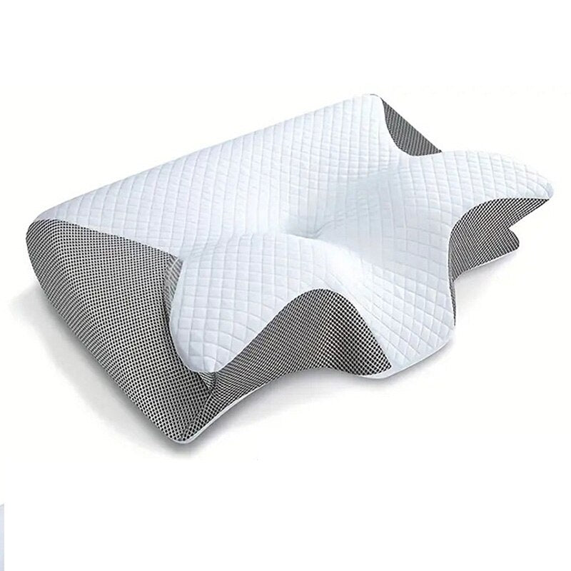 Frendorf | SleepEase Schmetterlings-Memory-Schaumkissen – Ergonomische Unterstützung für Seiten- und Rückenschläfer