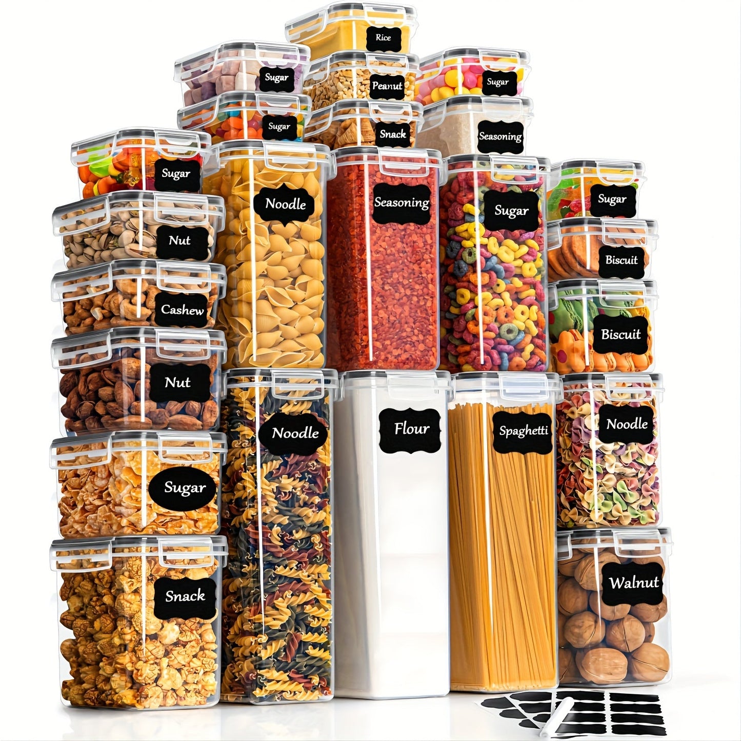 Frendorf | 24-teiliges Premium-Küchen-Aufbewahrungsset – Praktisch und Organisiert