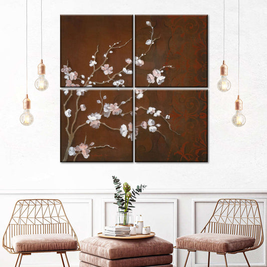 Frendorf | Kirschblüten auf Zinnober II Wandkunst