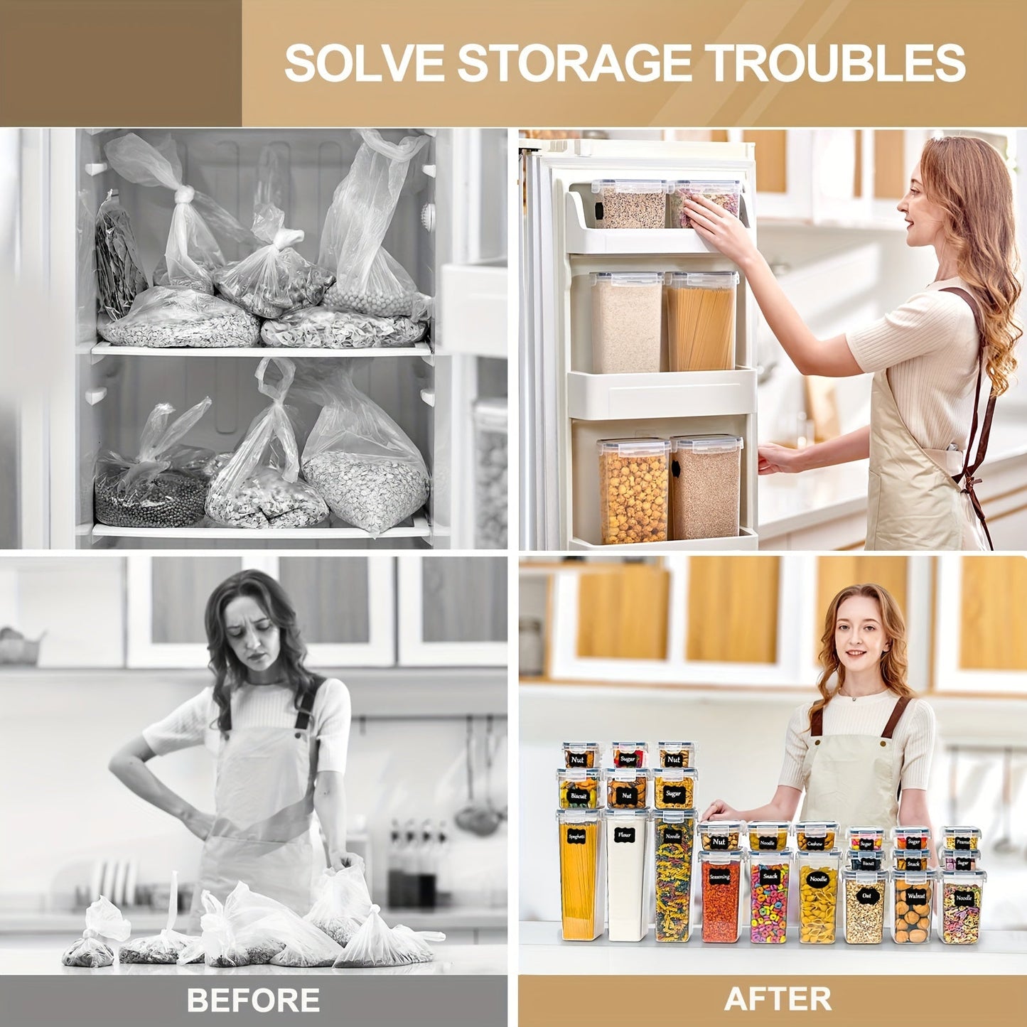 Frendorf | 24-teiliges Premium-Küchen-Aufbewahrungsset – Praktisch und Organisiert