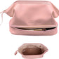 Frendorf | Abiudeng Große Make-up Tasche, Doppelschicht Kosmetiktasche, Reise Make-up Tasche, Leder Make-up Tasche, Kosmetische Reisetaschen, Tragbare Leder Kulturbeutel, Geräumige Kosmetiktasche für Frauen und Mädchen