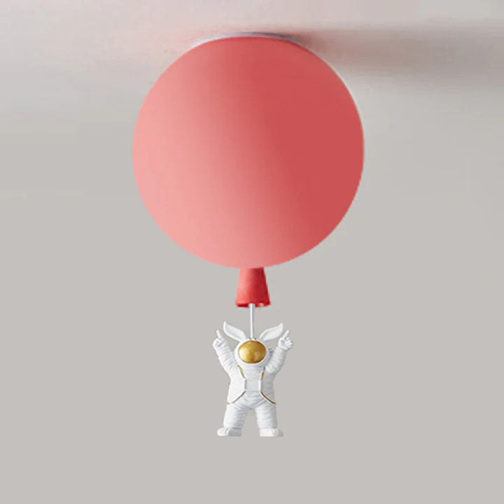 Frendorf | DreamScape | Moderne Mond/Astronauten LED Deckenlampe Acryl Grau/Weiß/Rosa/Rot/Grün/Gelb/Blau/Orange
