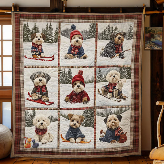 Mini Schnauzer Winter Spieldecke