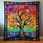 Hippie Regenbogen Baum Quilt
