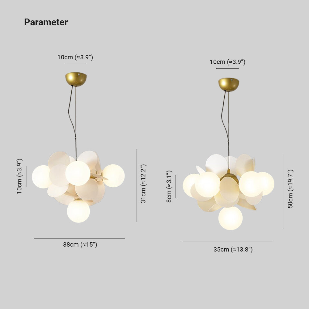 Frendorf | Blumenzweig Kronleuchter Wohnzimmer