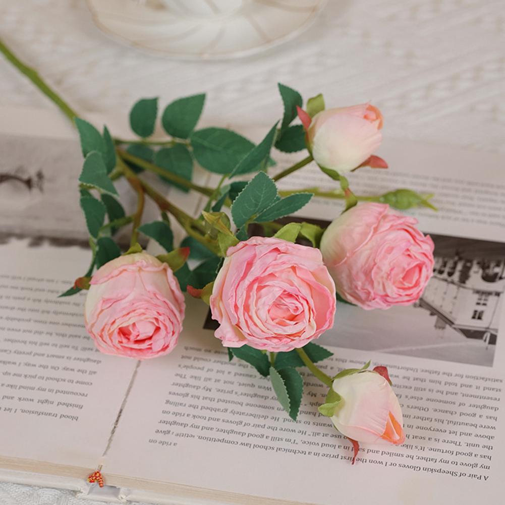 Frendorf | 5 Kopf Rose Seidenblume