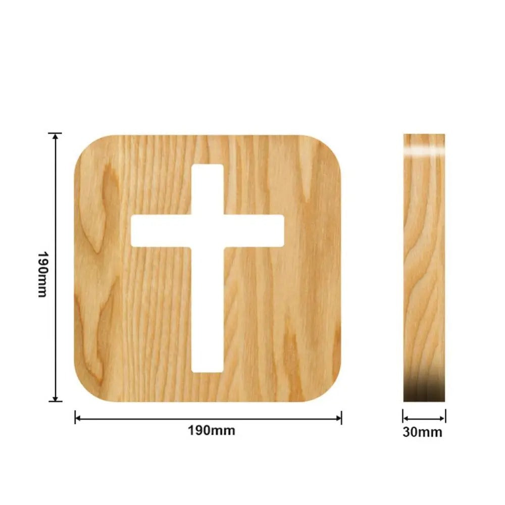 Frendorf | IlluminatedFaith – Minimalistische Kreuz-Nachtlampe