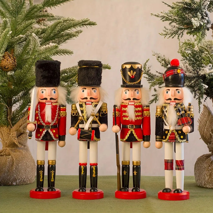 Frendorf | NussknackerJoy - Holz-Nussknacker-Soldatenfigur für zeitlosen Weihnachtszauber