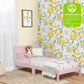 Frendorf | 648-WHT Brookside Kleinkindbett, 53L X 29B X 28H, Blush Pink/Weiß