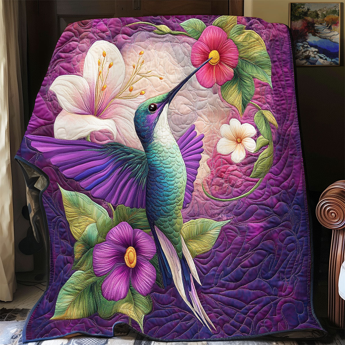 Kolibri Tagesdecke