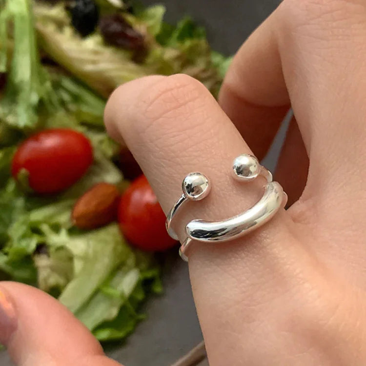 Frendorf | Smiley Verstellbarer Ring – Mila
