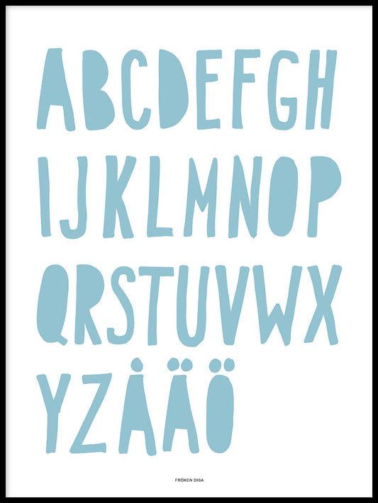 ABC, blau