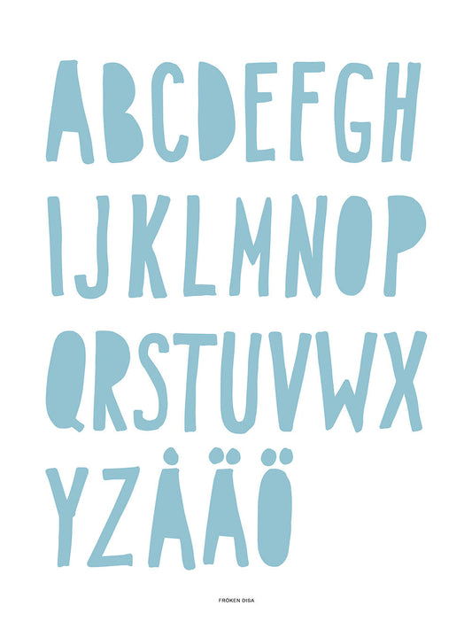 ABC, blau